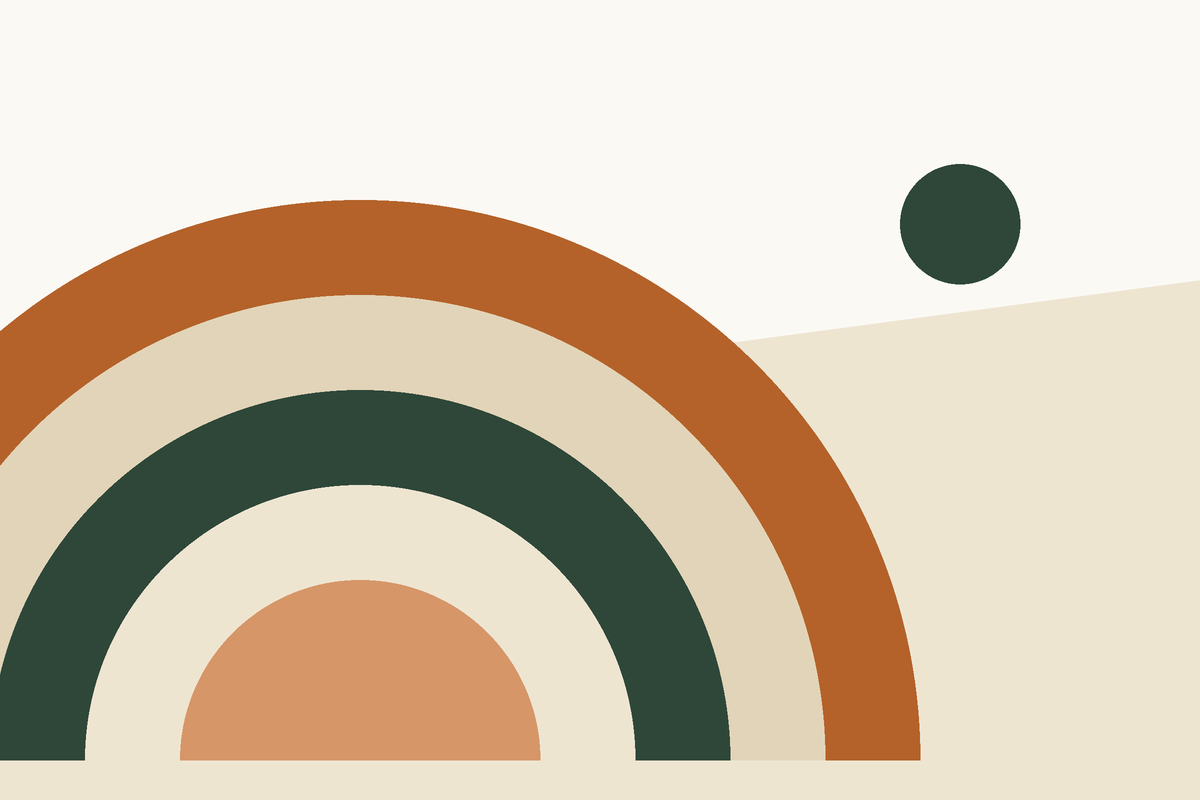 Konzentrische Bögen – abstrakte Illustration